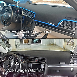Volkswagen Golf 7 Konsol Torpido 3D Koruma Koruyucu Kılıfı