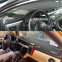Toyota Auris 2012+ Konsol Torpido 3D Koruma Koruyucu Kılıfı