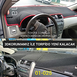 Toyota Corolla E140 Europe 2006-2012 Konsol Torpido 3D Koruma Koruyucu Kılıfı