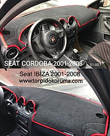 Seat İbiza 2003 -2009 Konsol Torpido 3D Koruma  Koruyucu Kılıfı