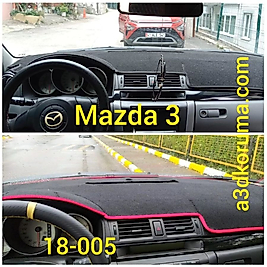 Mazda 3 2003 - 2009 Konsol Torpido 3D Koruma Koruyucu Kılıfı