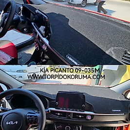 Kia Picanto 2017+ Konsol Torpido M3D Koruma Koruyucu Kılıfı