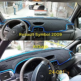 Renault Symbol Airbağlı Konsol Torpido 3D Koruma Koruyucu Kılıfı