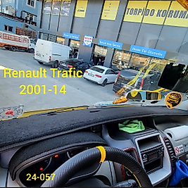 Renault Trafic 2001 - 2014 Konsol Torpido 3D Koruma Koruyucu Kılıfı
