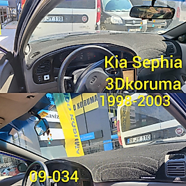 Kia Sephia 1998 - 2004 Konsol Torpido 3D Koruma Koruyucu Kılıfı