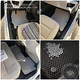 Toyota Corolla 2012 - 2018 Kasa Akıllı Premium Eva Oto Paspas (Aksesuarlar Fiyata Dahil Değildir)
