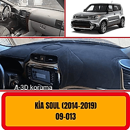 Kia Soul 2014-2019 Konsol Torpido 3D Koruma Koruyucu Kılıfı
