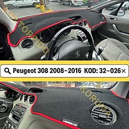 Peugeot 308 Konsol Torpido 3D Koruma Koruyucu Kılıfı