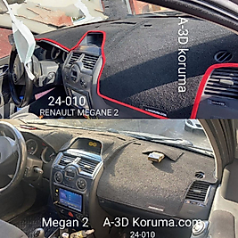 Renault Megane 2 Konsol Torpido 3D Koruma Koruyucu Kılıfı