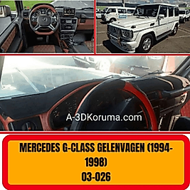 Mercedes G Gelenvagen 1994 - 1998 Konsol Torpido A3D Koruma Koruyucu Kılıfı