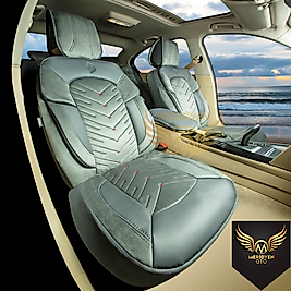 GT Premium Alkantara Kumaş Füme Deri Oto Kılıfı