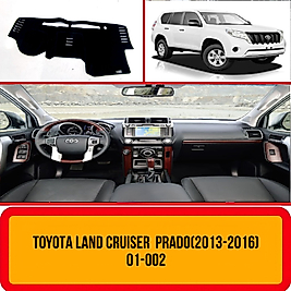 Toyota Land Cruiser Prado 2013 - 2016  Konsol Torpido A3D Koruma Koruyucu Kılıfı