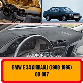 Bmw 5 E34 1988 - 1996 Konsol Torpido 3D Koruma Airbağlı