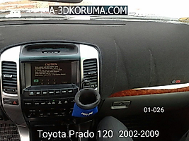 Toyota Land Cruiser 120 2002 - 2009 Konsol Torpido 3D Koruma Koruyucu Kılıfı