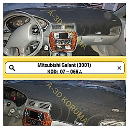 Mitsubishi Galant 2001 Konsol Torpido A3D Koruma Koruyucu Kılıfı
