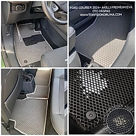 Ford Courier 2024+ Kasa Akıllı Premium Eva Oto Paspas (Aksesuarlar Fiyata Dahil Değildir)