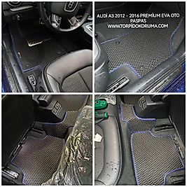 Audi A3 2012 - 2016 Akıllı Premium Eva Oto Paspas (Aksesuarlar Fiyata Dahil Değildir)
