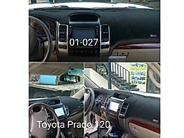 Toyota Land Cruiser Prado 120 2002-2009 Konsol Torpido 3D Koruma Koruyucu Kılıfı