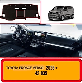 Toyota Proace Verso 2025 + Konsol Torpido A3D Koruma Koruyucu Kılıfı