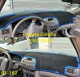 Toyota Corolla 1997 - 2001 Konsol Torpido 3D Koruma Koruyucu Kılıfı