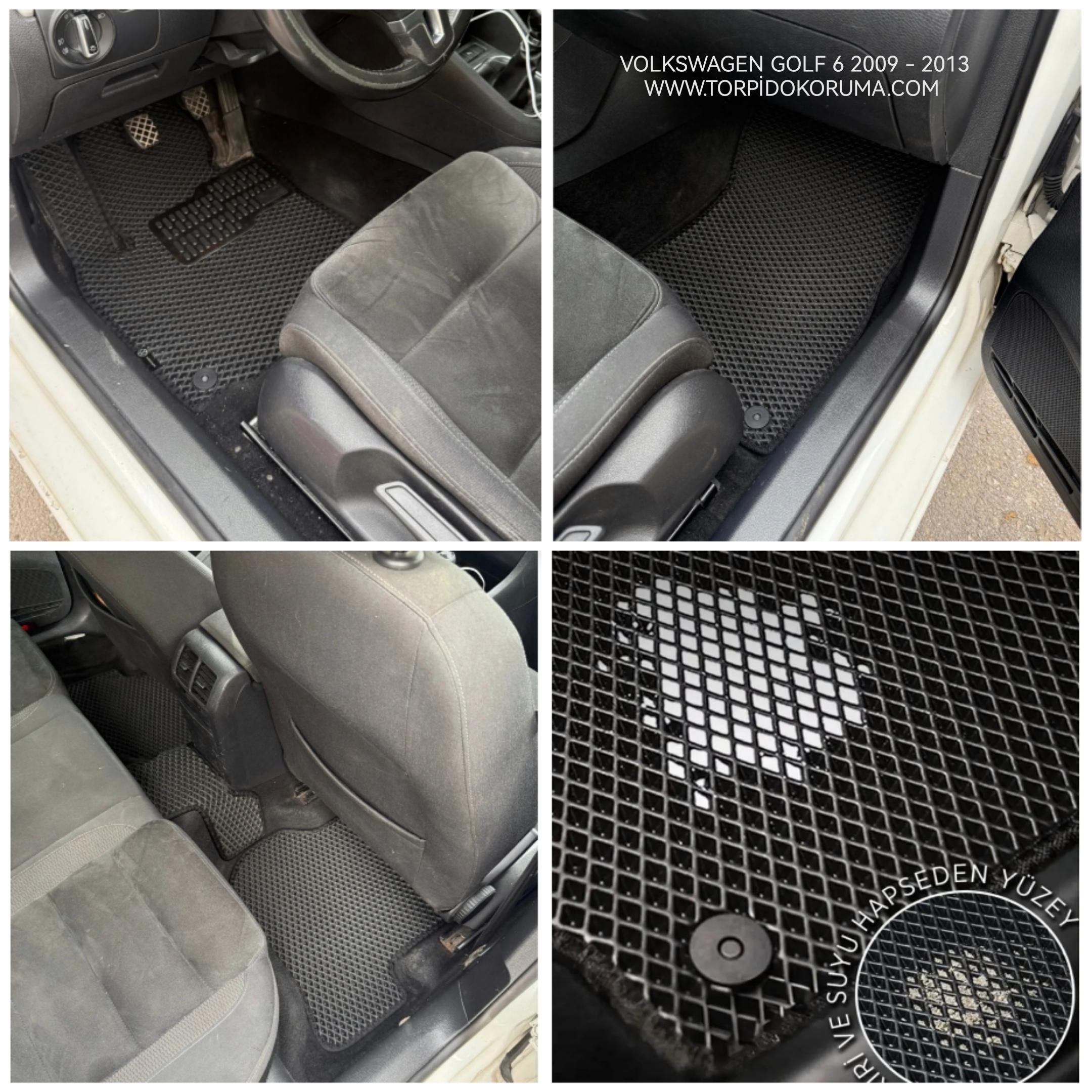 Volkswagen Golf 6 2009 - 2013 Kasa Akıllı Premium Eva Oto Paspas (Aksesuarlar Fiyata Dahil Değildir)