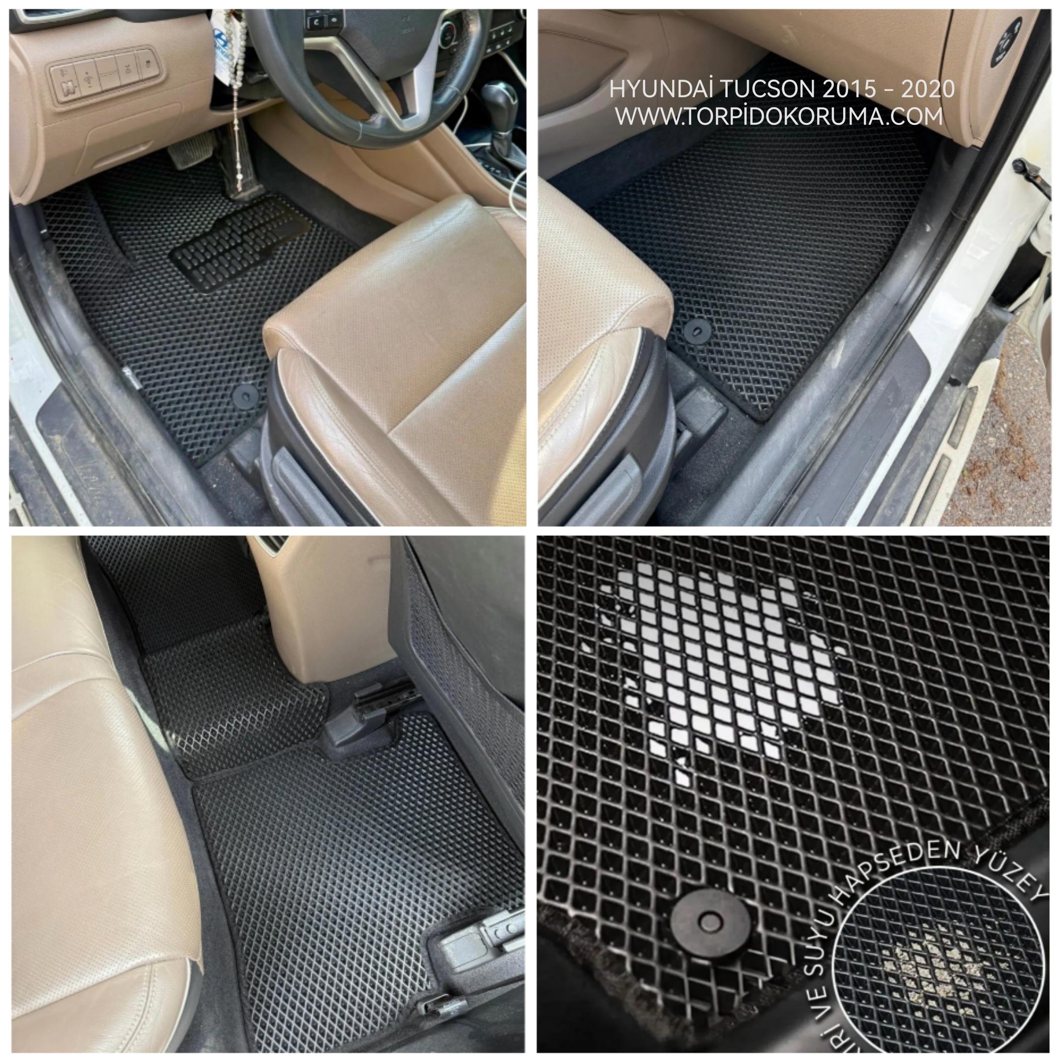 Hyundai Tucson 2015 - 2020 Akıllı Premium Eva Oto Paspas (Aksesuarlar Fiyata Dahil Değildir)