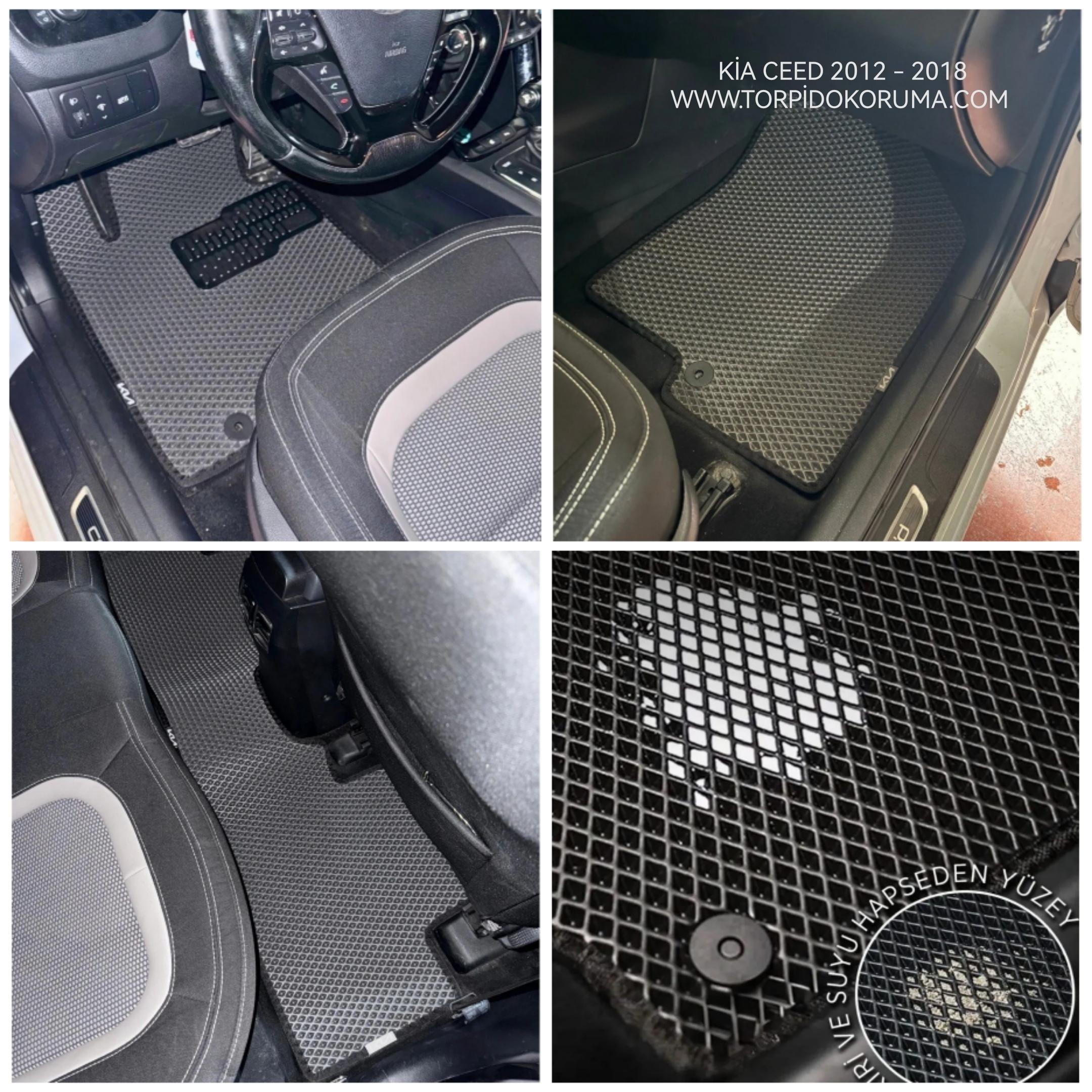 Kia Ceed 2012 - 2018 Akıllı Premium Eva Oto Paspas (Aksesuarlar Fiyata Dahil Değildir)