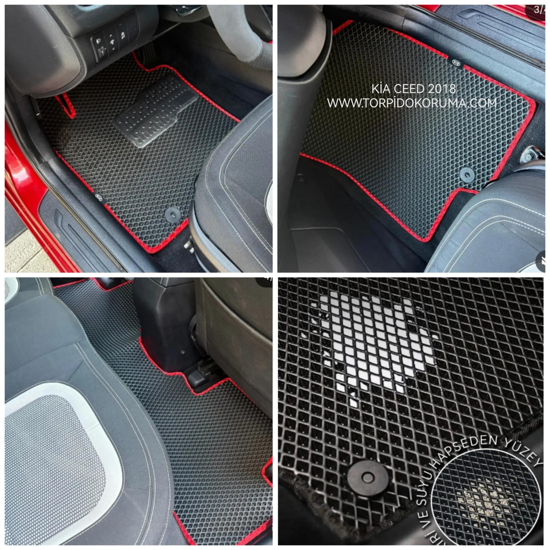 Kia Ceed 2018+ Akıllı Premium Eva Oto Paspas (Aksesuarlar Fiyata Dahil Değildir)