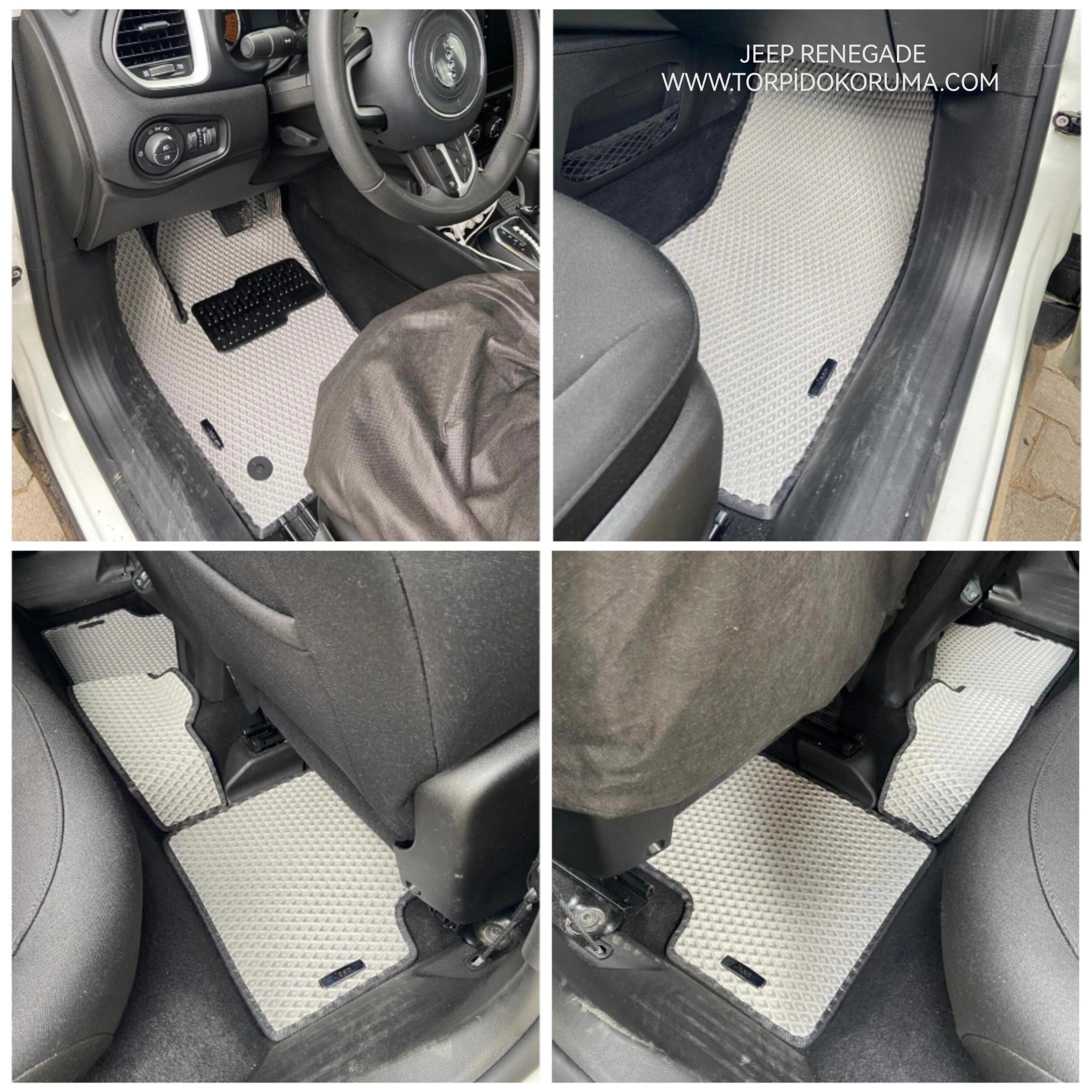 Jeep Renegade Akıllı Premium Eva Oto Paspas (Aksesuarlar Fiyata Dahil Değildir)