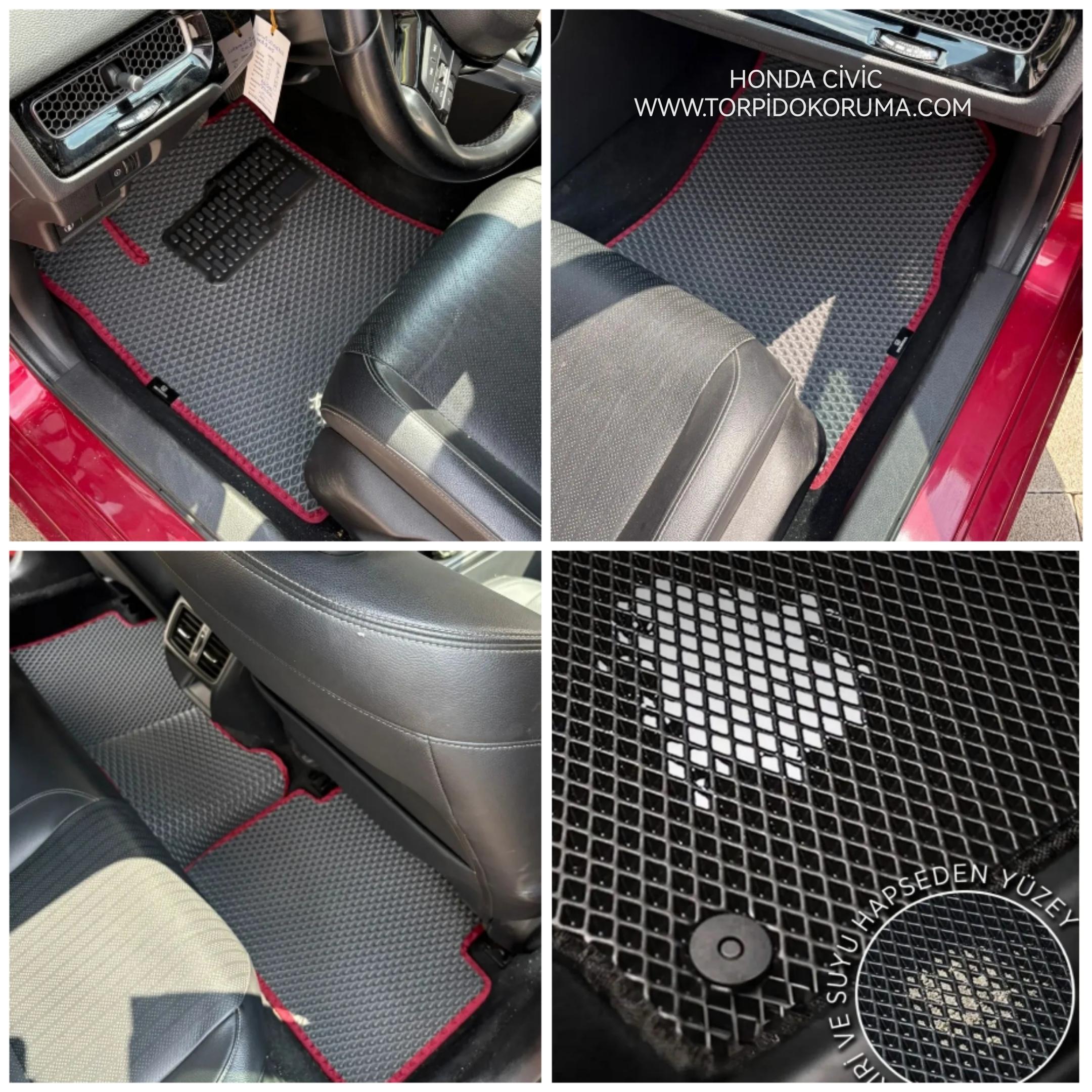 Honda Civic 2020+ Akıllı Premium Eva Oto Paspas (Aksesuarlar Fiyata Dahil Değildir)