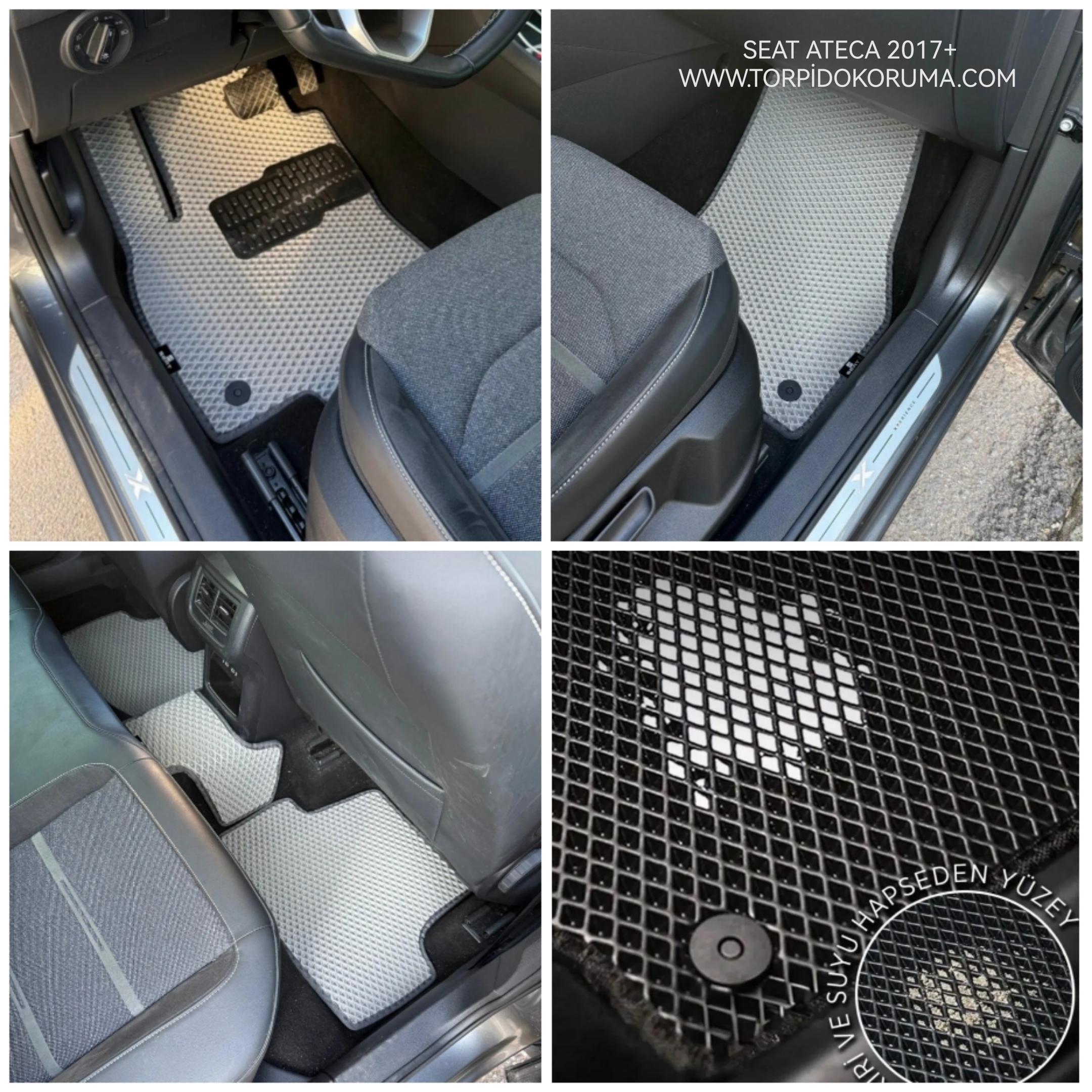 Seat Ateca 2017+ Akıllı Premium Eva Oto Paspas (Aksesuarlar Fiyata Dahil Değildir)