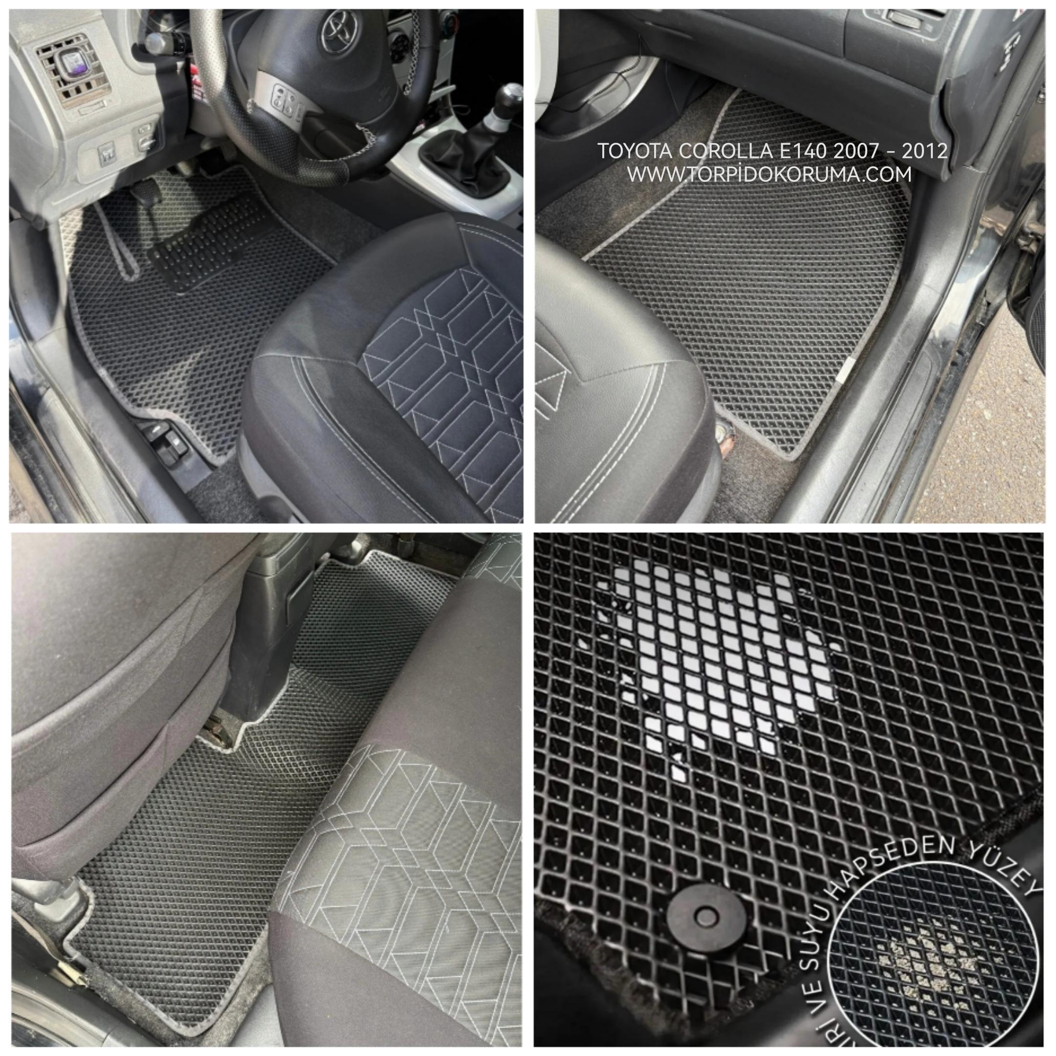 Toyota Corolla E140 2007 - 2012 Kasa Akıllı Premium Eva Oto Paspas (Aksesuarlar Fiyata Dahil Değildir)