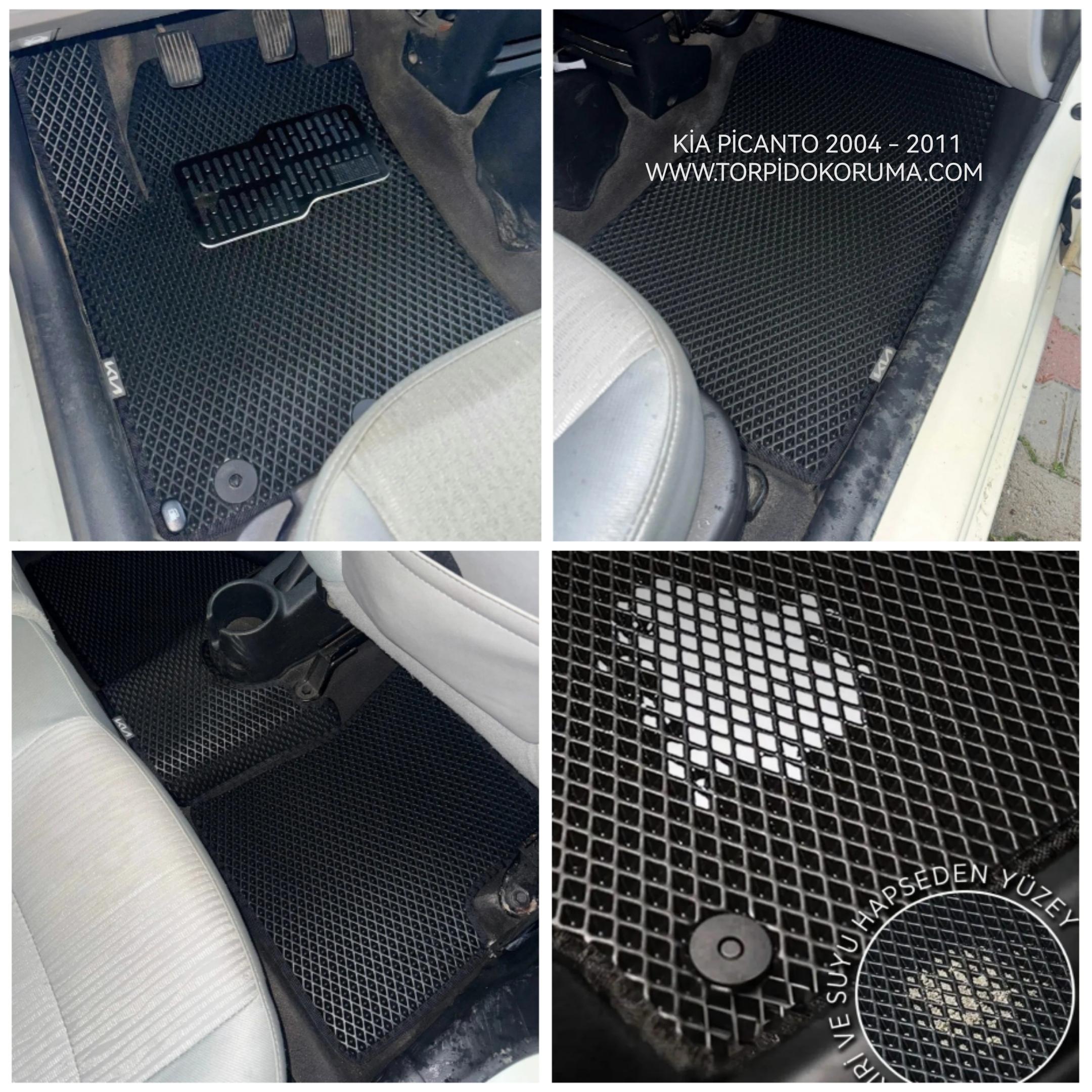 Kia Picanto 2004 - 2011 Akıllı Premium Eva Oto Paspas (Aksesuarlar Fiyata Dahil Değildir)