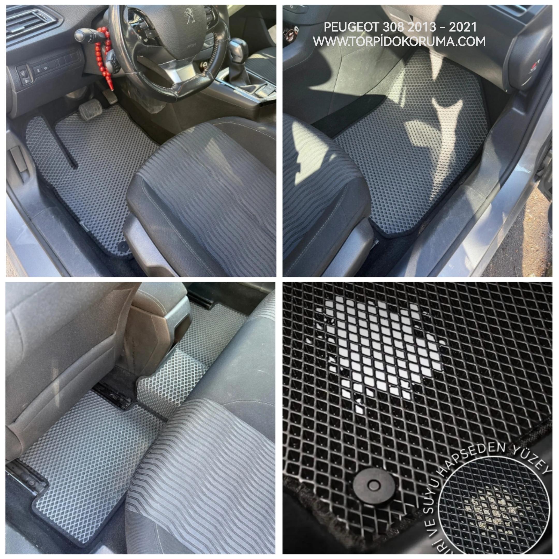 Peugeot 308 2013 - 2021 Akıllı Premium Eva Oto Paspas (Aksesuarlar Fiyata Dahil Değildir)