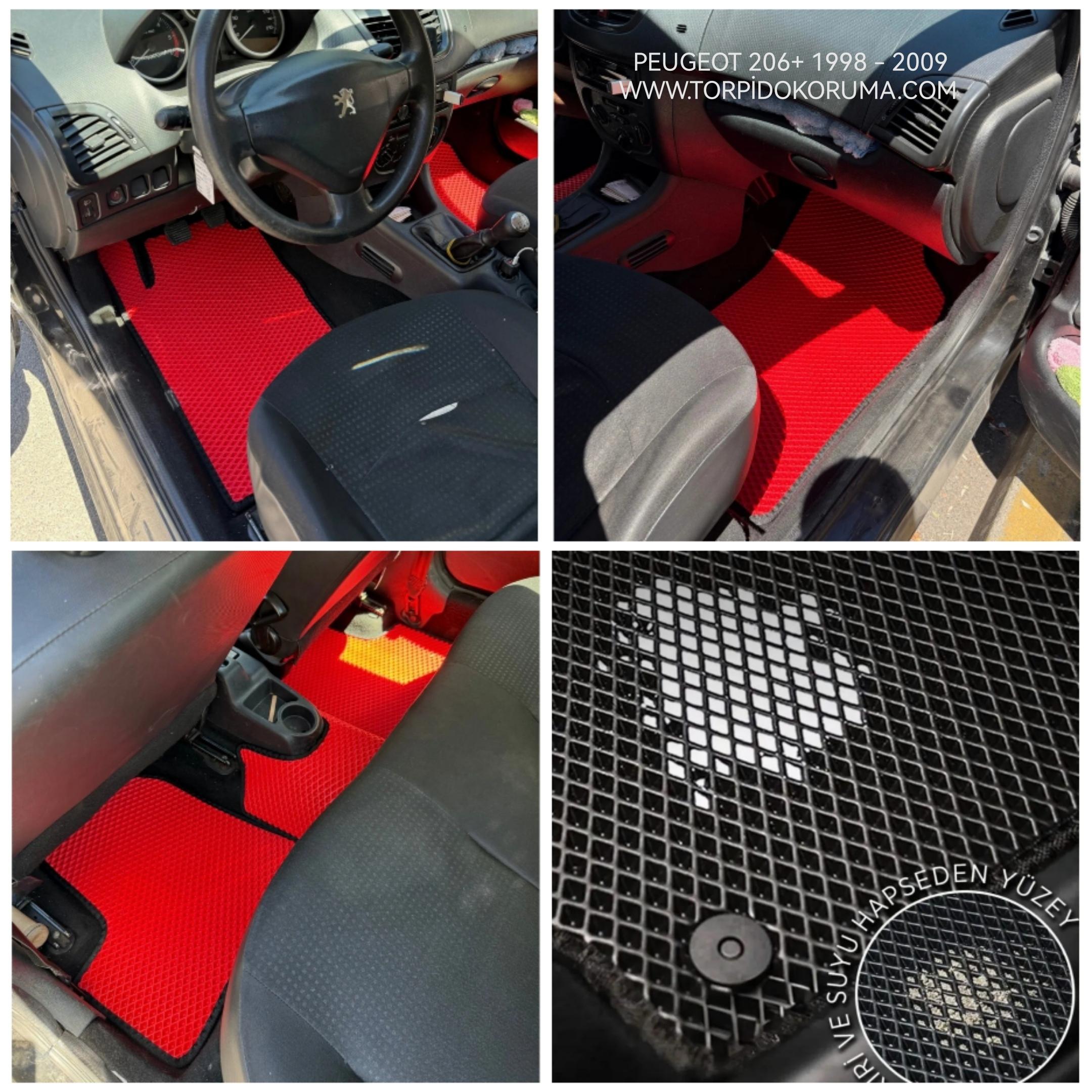 Peugeot 206+ 1998 - 2009 Akıllı Premium Eva Oto Paspas (Aksesuarlar Fiyata Dahil Değildir)