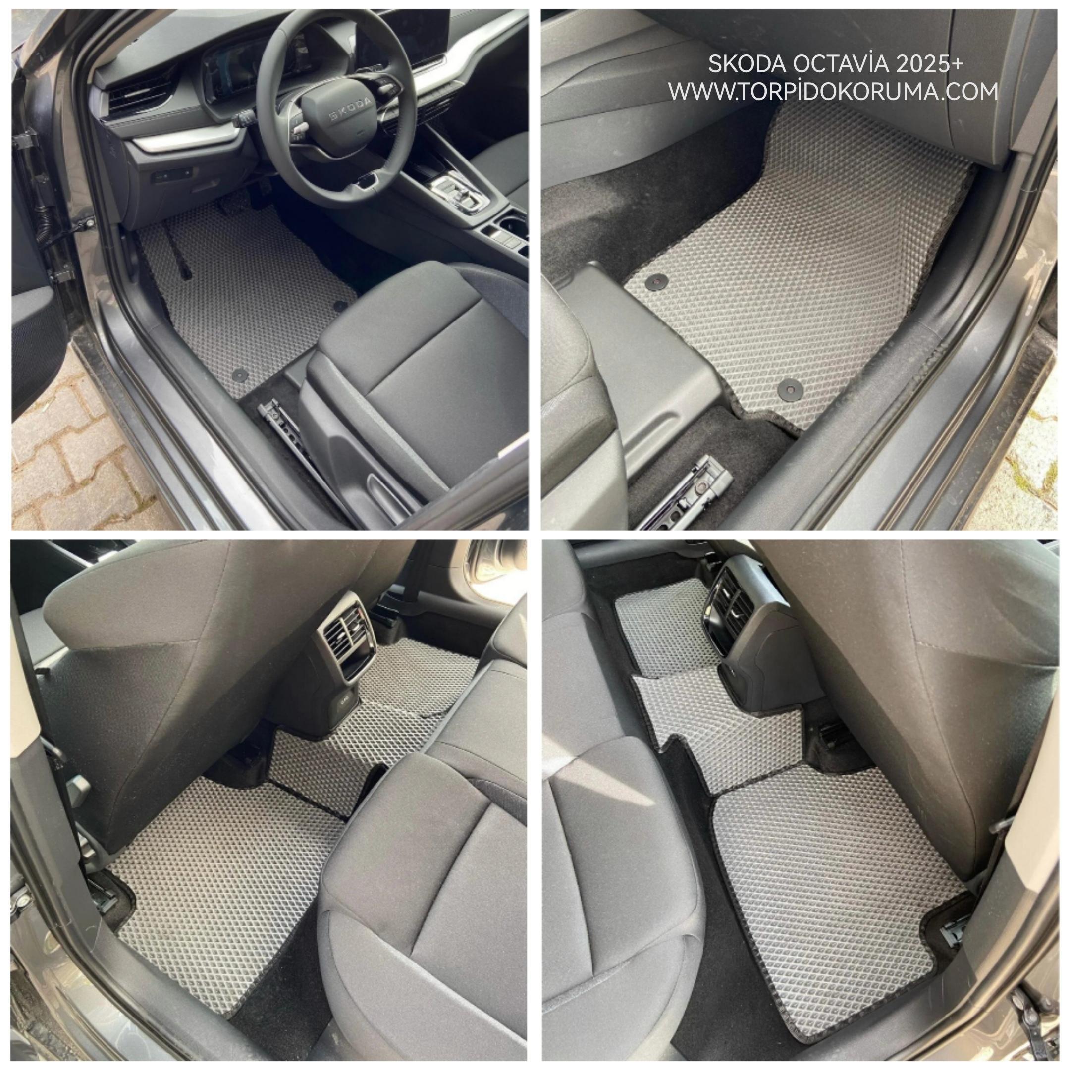 Skoda Octavia 2025+ Akıllı Premium Eva Oto Paspas (Aksesuarlar Fiyata Dahil Değildir)