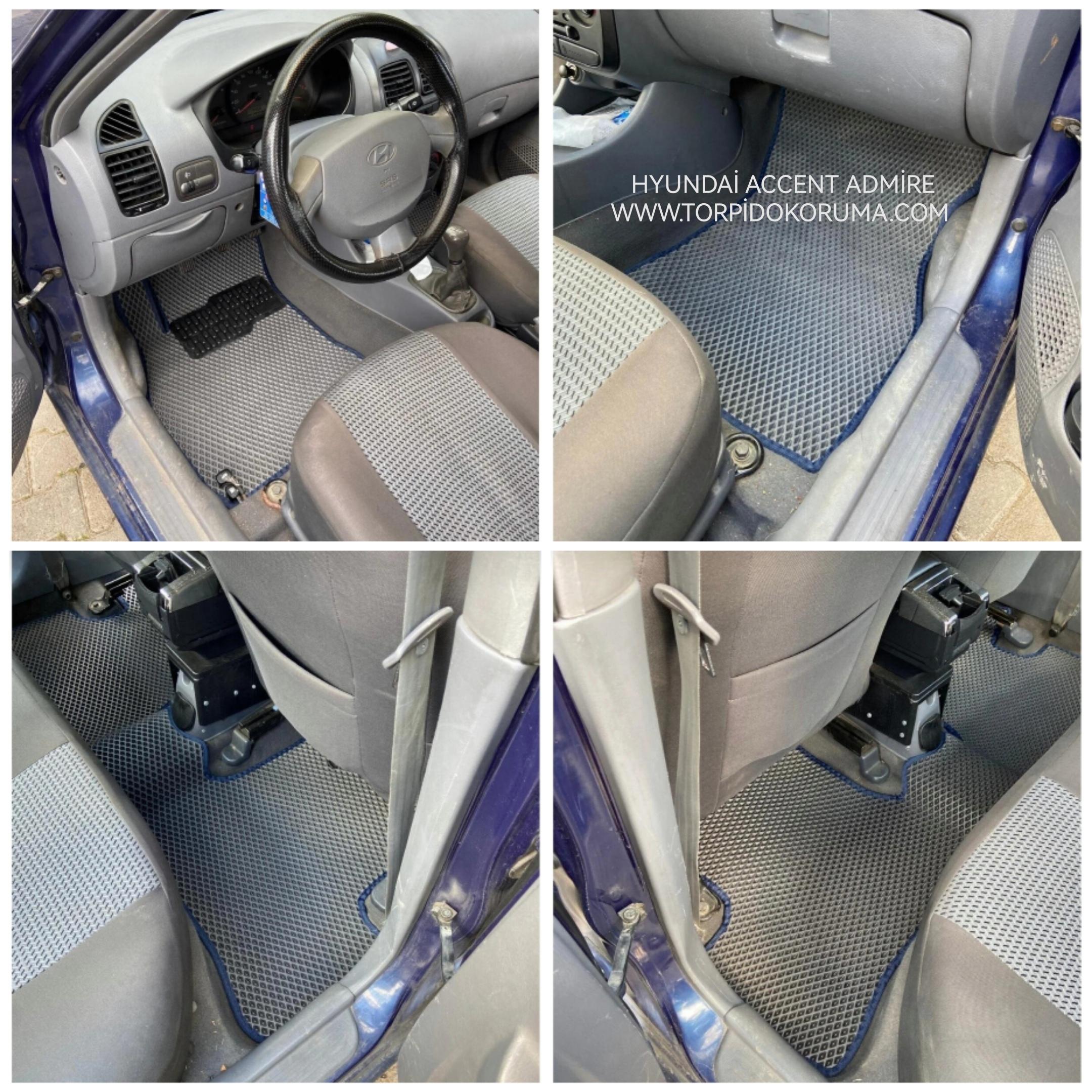 Hyundai Accent Admire Akıllı Premium Eva Oto Paspas (Aksesuarlar Fiyata Dahil Değildir)