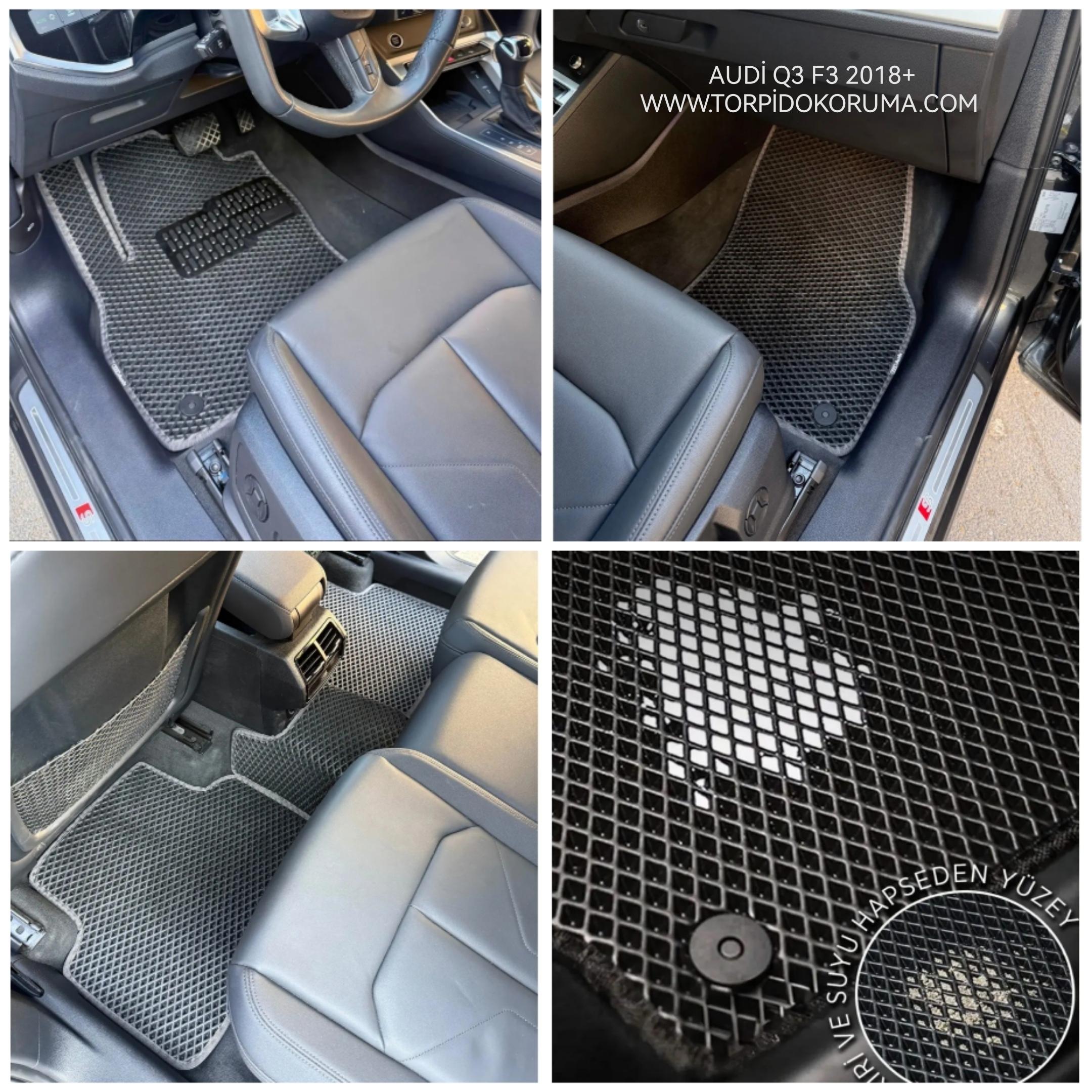 Audi Q3 F3 2018+ Akıllı Premium Eva Oto Paspas (Aksesuarlar Fiyata Dahil Değildir)