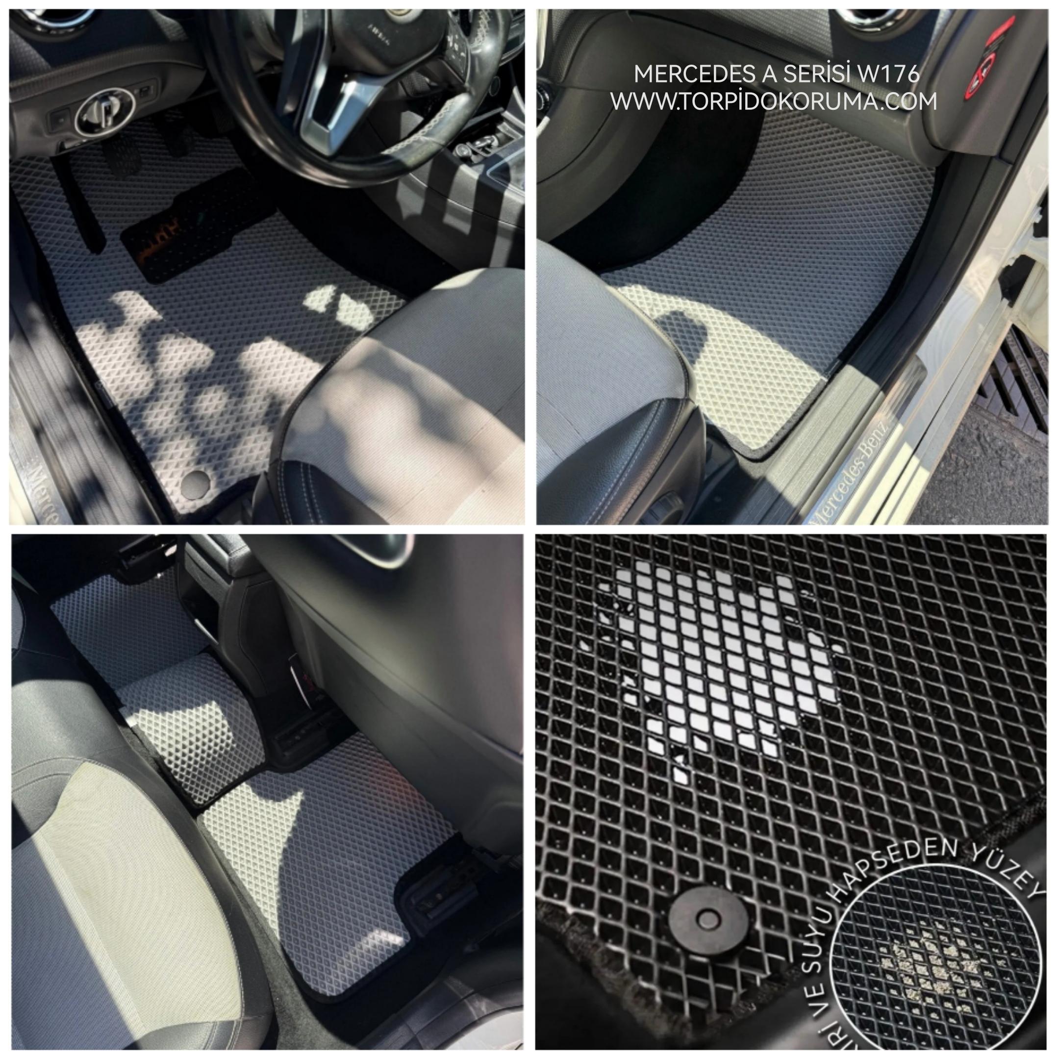 Mercedes Benz A Serisi W176 2012 - 2018Kasa Akıllı Premium Eva Oto Paspas (Aksesuarlar Fiyata Dahil Değildir)