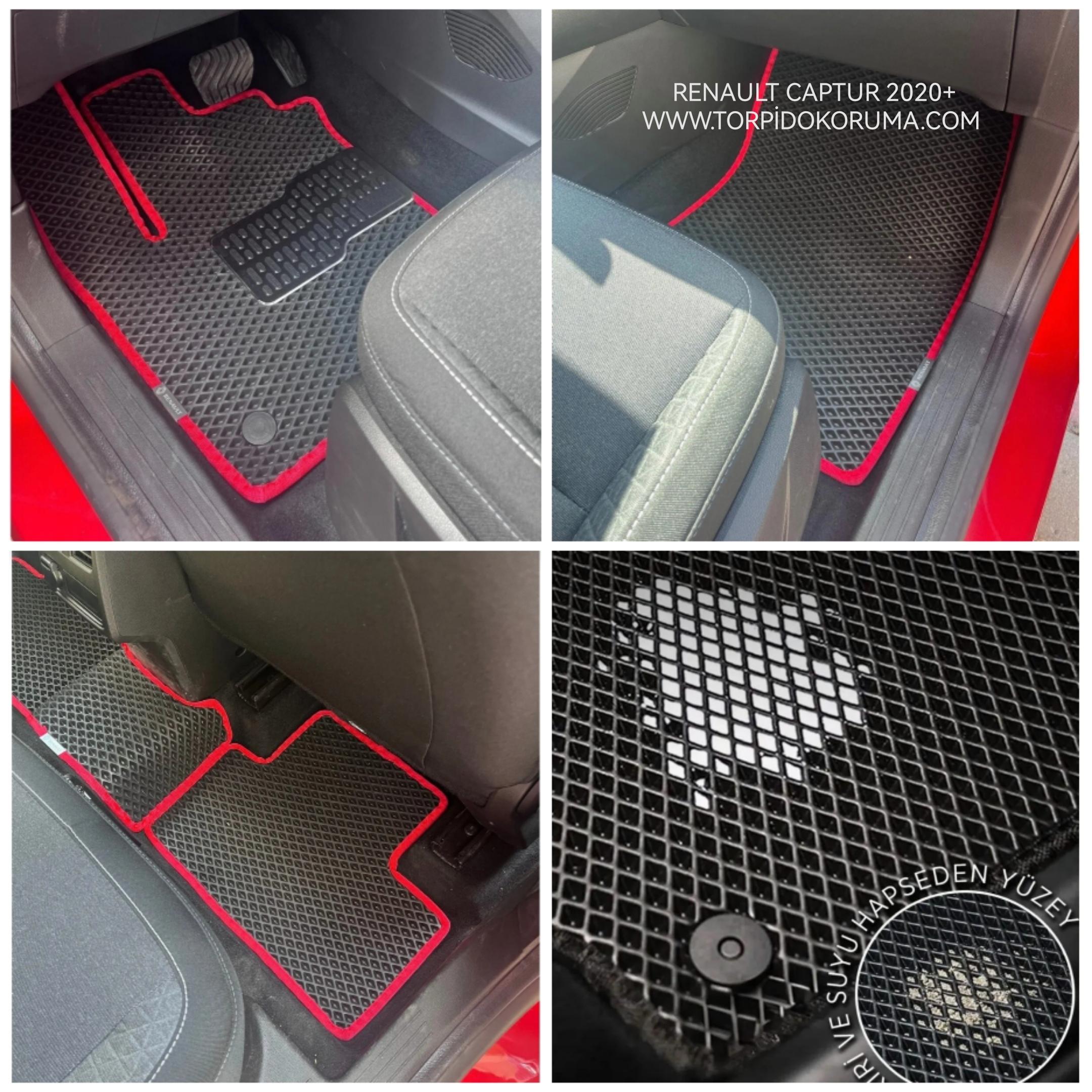 Renault Captur 2020+ Akıllı Premium Eva Oto Paspas (Aksesuarlar Fiyata Dahil Değildir)