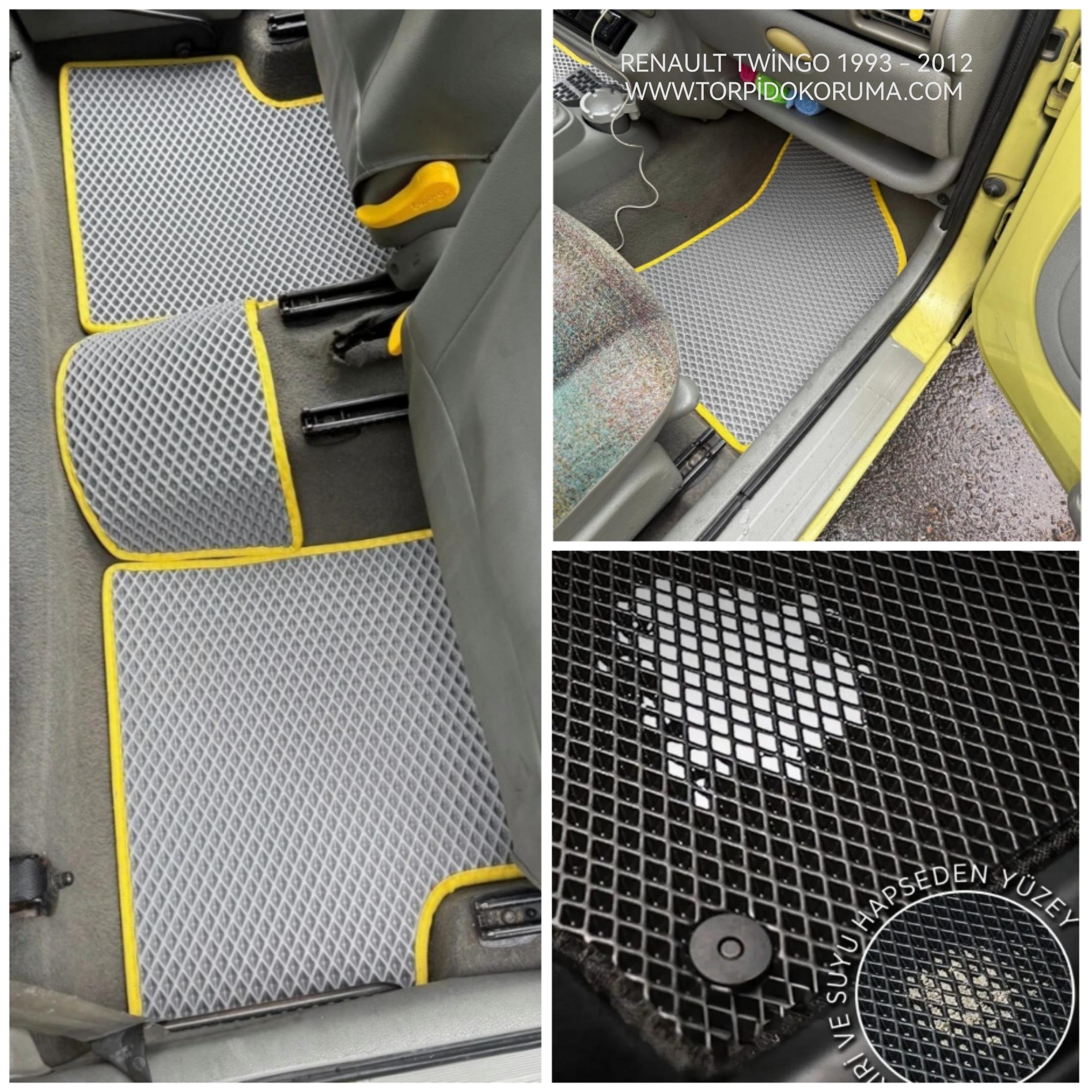 Renault Twingo 1993 - 2012 Akıllı Premium Eva Oto Paspas (Aksesuarlar Fiyata Dahil Değildir)