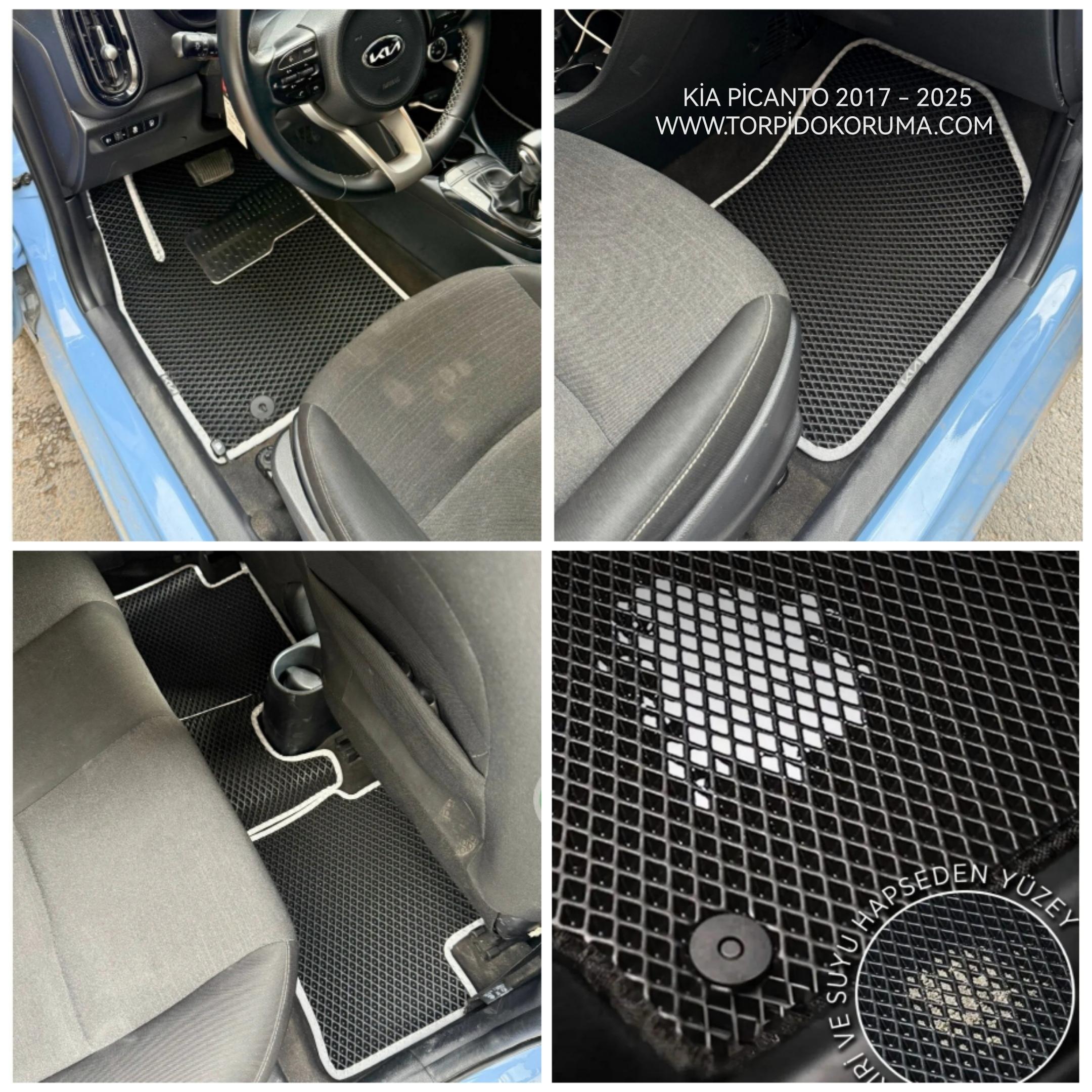 Kia Picanto 2017 - 2025 Akıllı Premium Eva Oto Paspas (Aksesuarlar Fiyata Dahil Değildir)