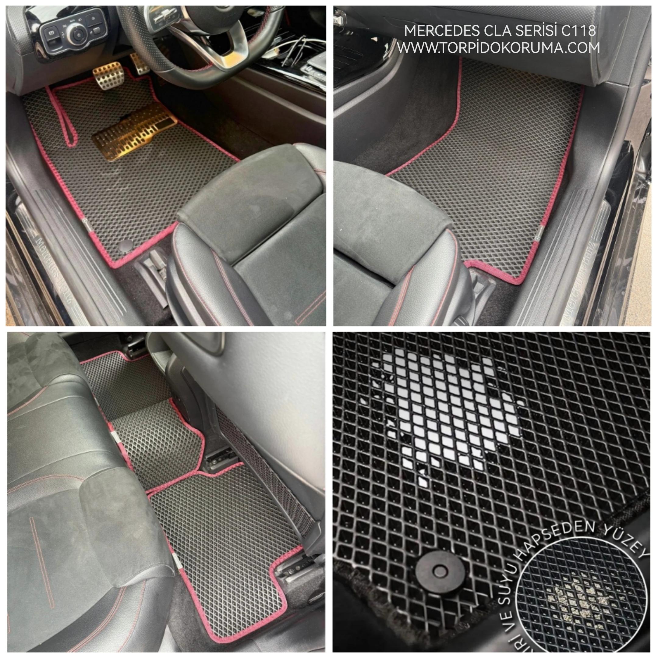 Mercedes Benz Cla Serisi C118 2019+ Kasa Akıllı Premium Eva Oto Paspas (Aksesuarlar Fiyata Dahil Değildir)