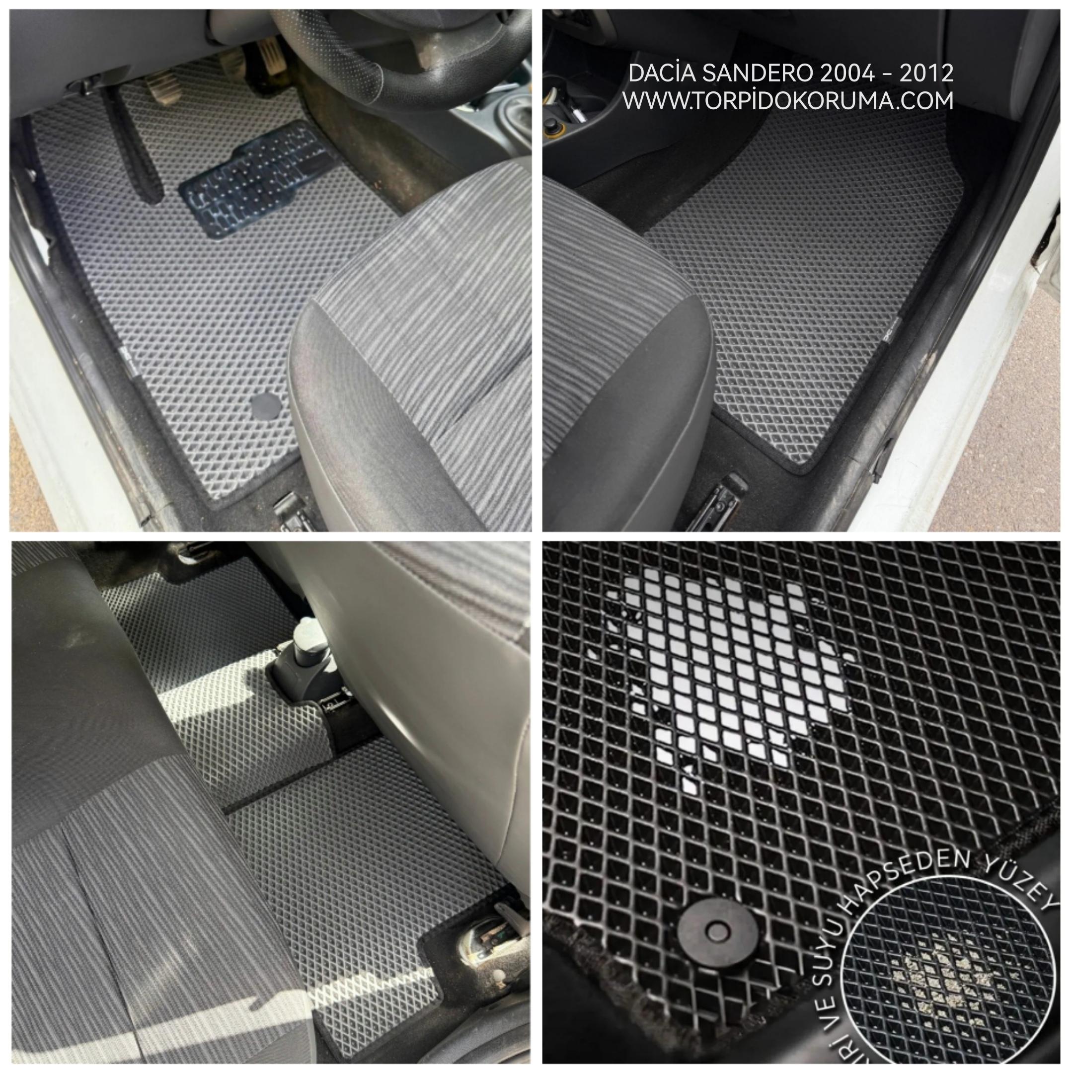 Dacia Sandero 2004 - 2012 Akıllı Premium Eva Oto Paspas (Aksesuarlar Fiyata Dahil Değildir)